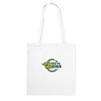 Feed The Gremlin Tote Bag | Funny Cartoon Monster Bag | Novelty Gift